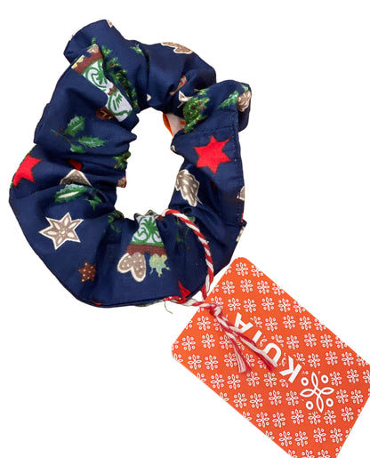 Kuta Christmas scrunchies. square/classic